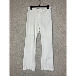 Club Monaco Pants Womens Size 6 Long White Bootcut Trosuers Preppy Career
